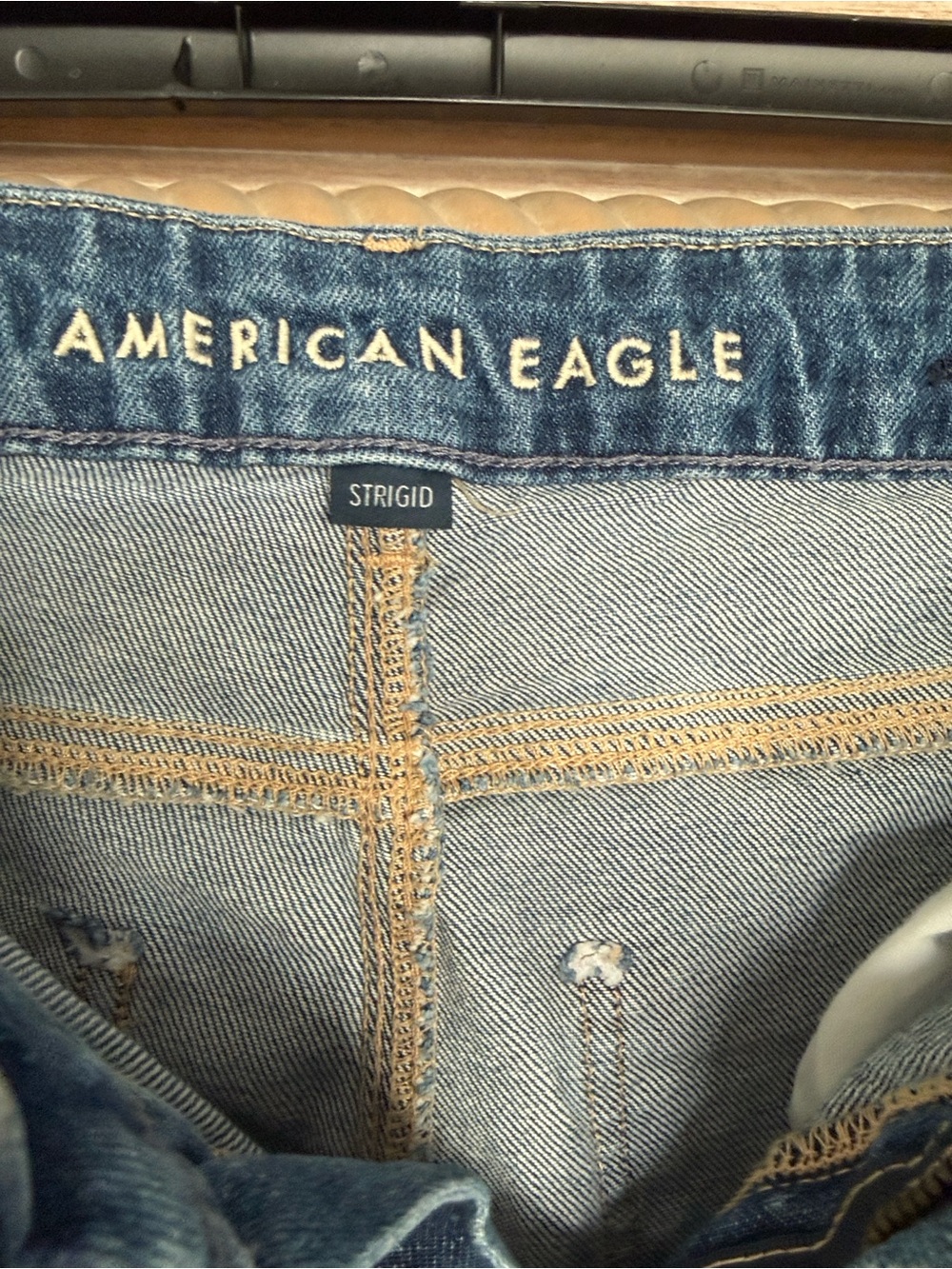 American Eagle Outfitters Women’s Light Blue Straight Leg Jeans